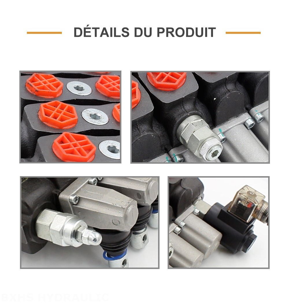 SD8-Electric unloading valve Manuel 5 distributeurs Distributeur directionnel sectionnel